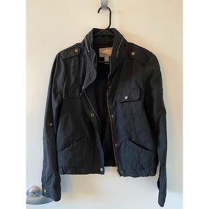 Black Lightweight Bomber Jacket